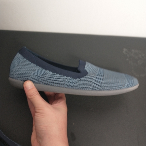 Skechers Women's Cleo Sport our Town Blue slip on shoes, size 9 - Picture 6 of 8